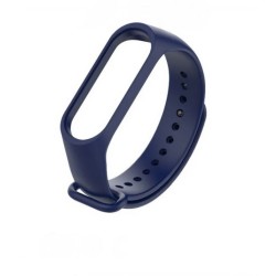 Bratara de schimb din silicon,Rovtop, pentru Xiaomi Mi Band 3 / Mi Band 4, Culoare Albastru inchis, calitate