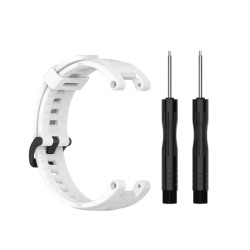 Bratara din silicon compatibil Amazfit T-REX - Alb